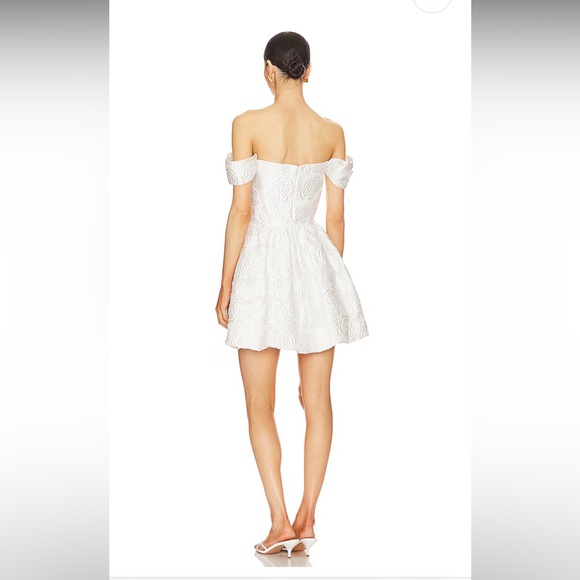 Valentina Dress in White by Amanda Uprichard - Picture 3 of 15